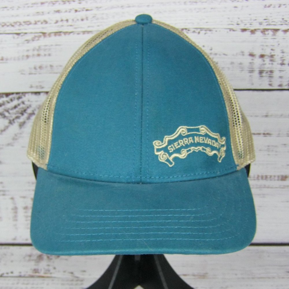 Sierra Nevada Teal Tan Trucker Snap Back Hat